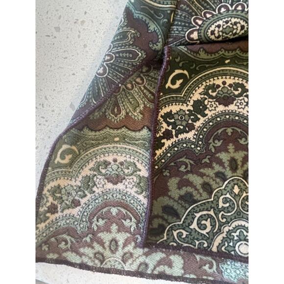 Perception Concept Women's Size 2X Green Paisley Floral Blouse Cap Sleeve - Picture 5 of 9